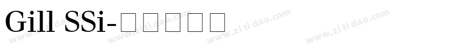 Gill SSi字体转换